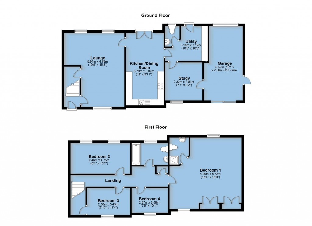 Floorplans For Main Road, Sheepy Magna, CV9