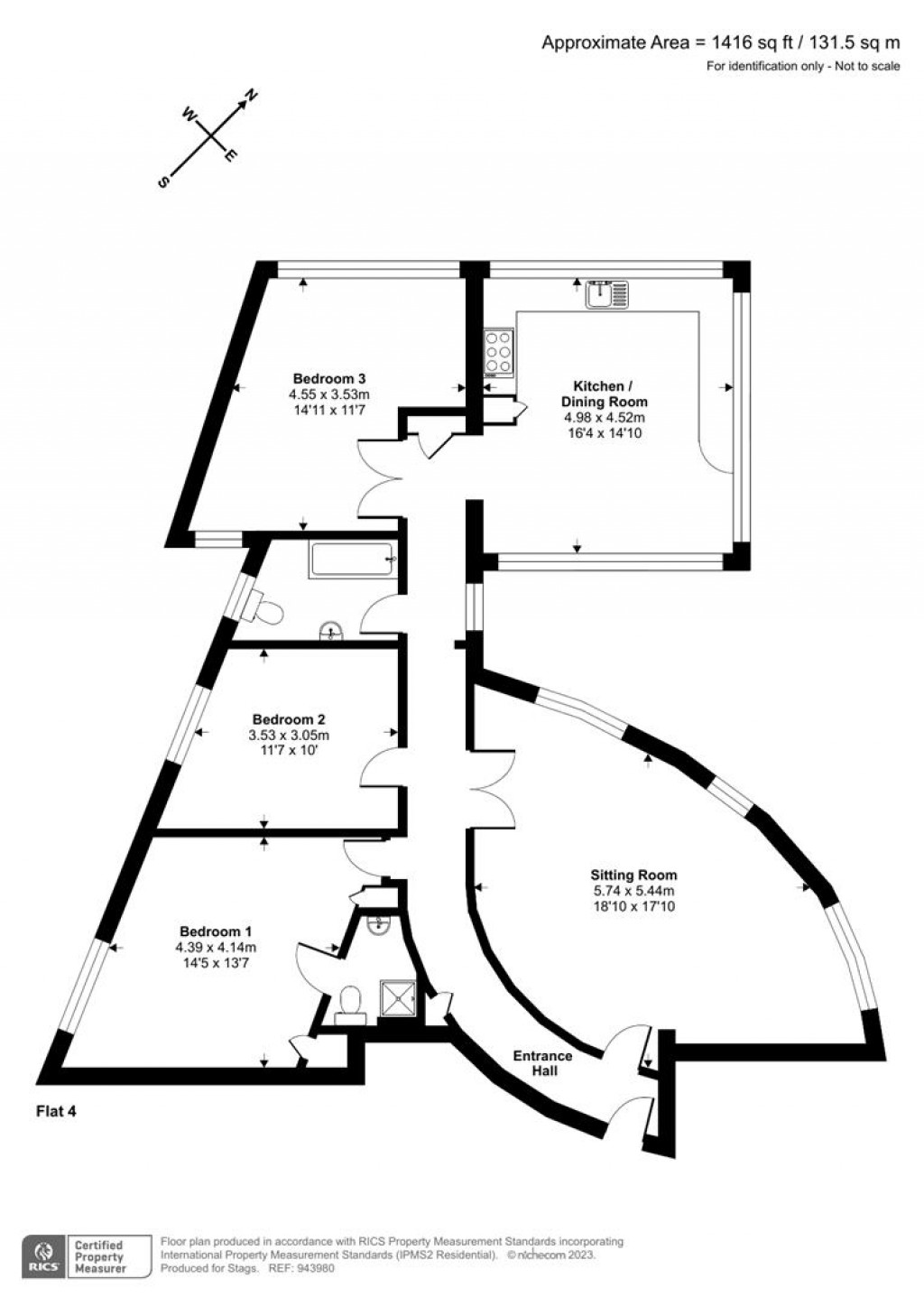 Floorplans For Queen Street, Newton Abbot