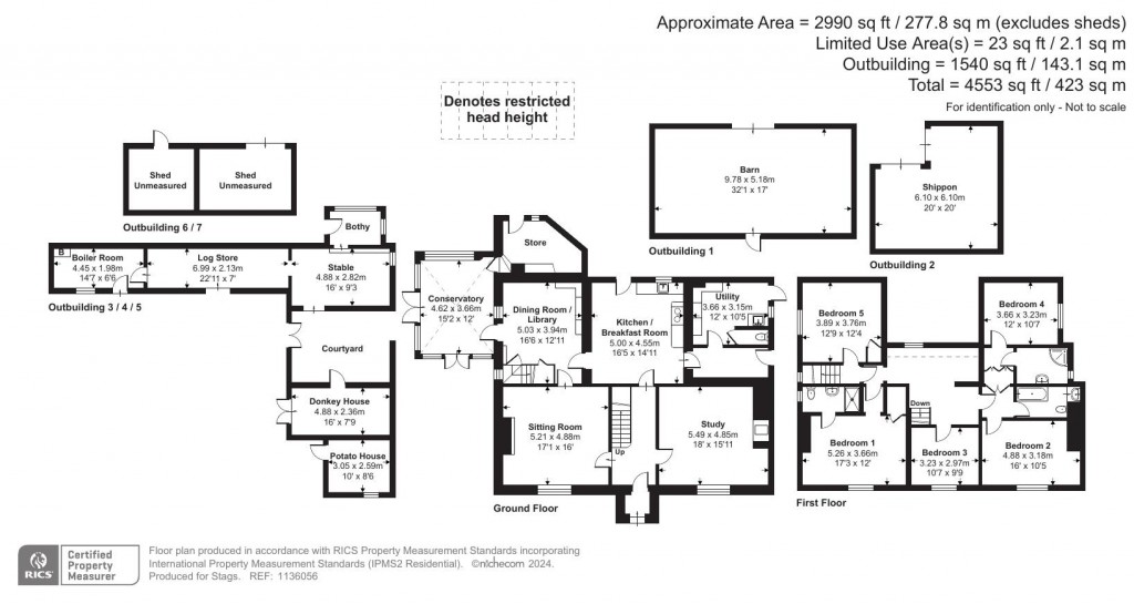 Floorplans For High Bickington, Umberleigh