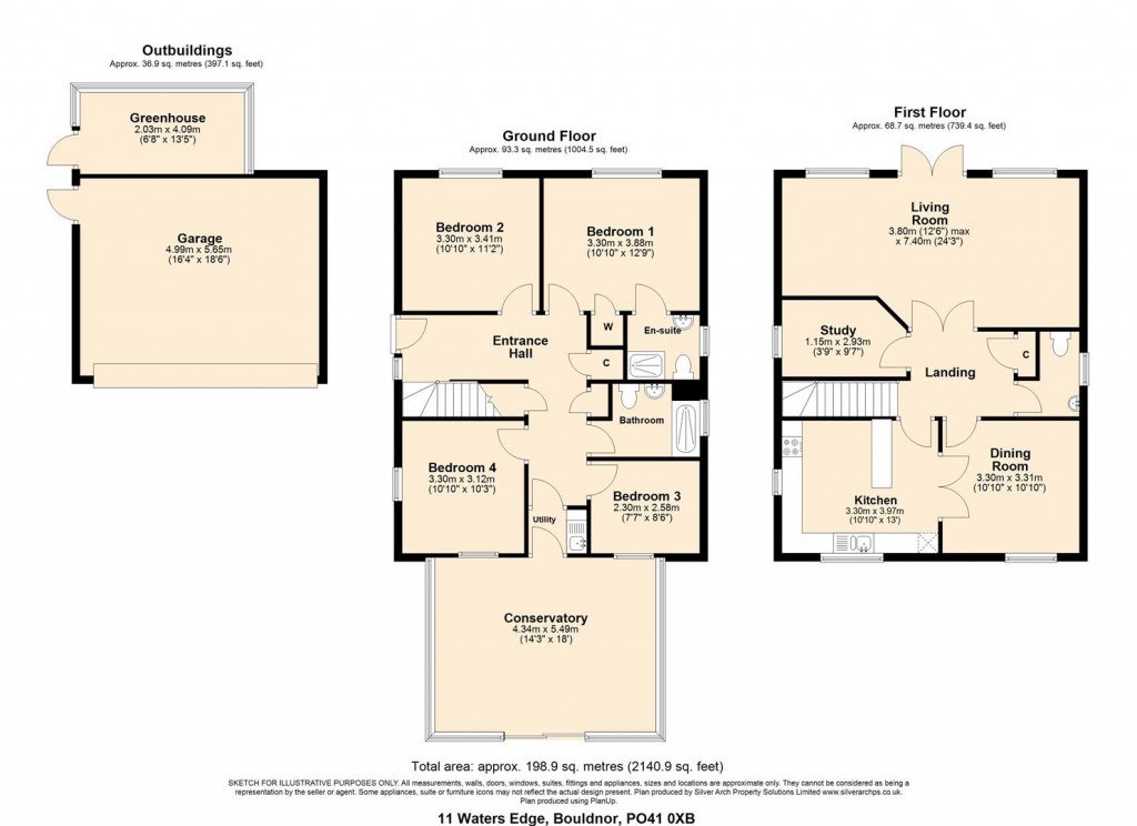 Floorplans For Yarmouth, Isle of Wight