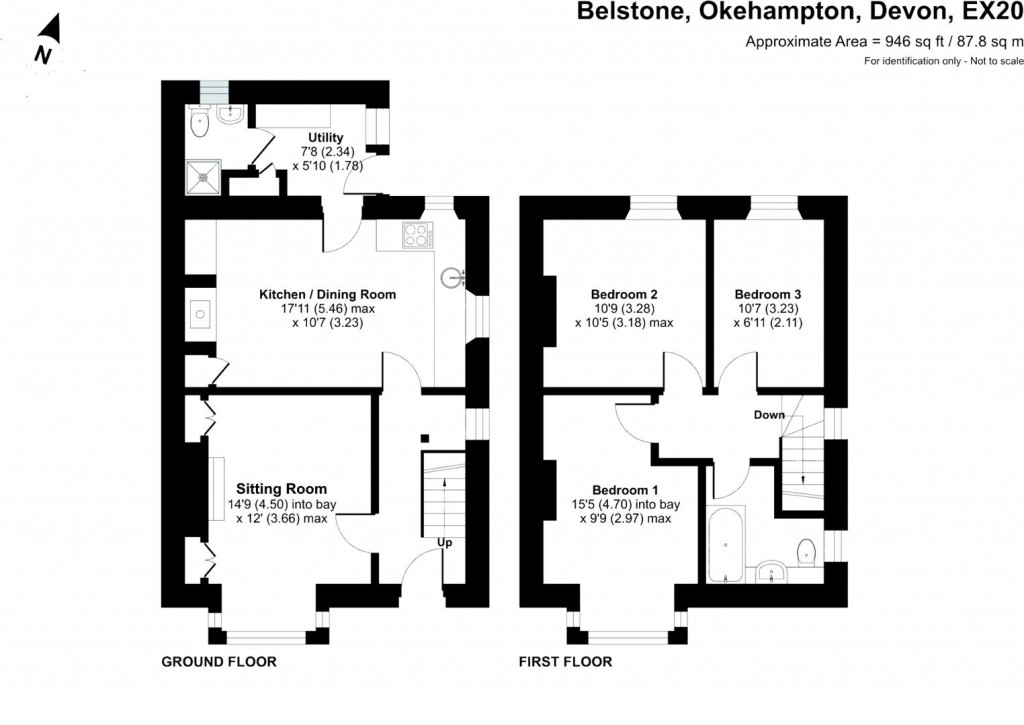Floorplans For Belstone, Okehampton