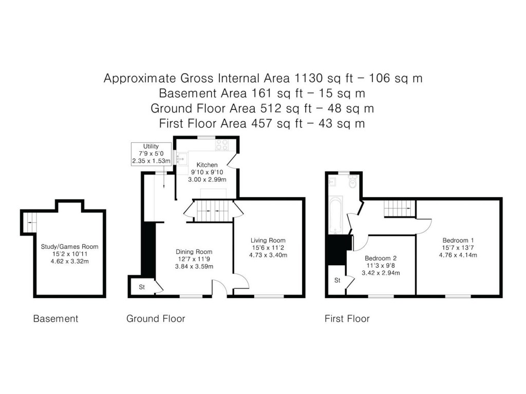 Floorplans For Coles Lane, Linton
