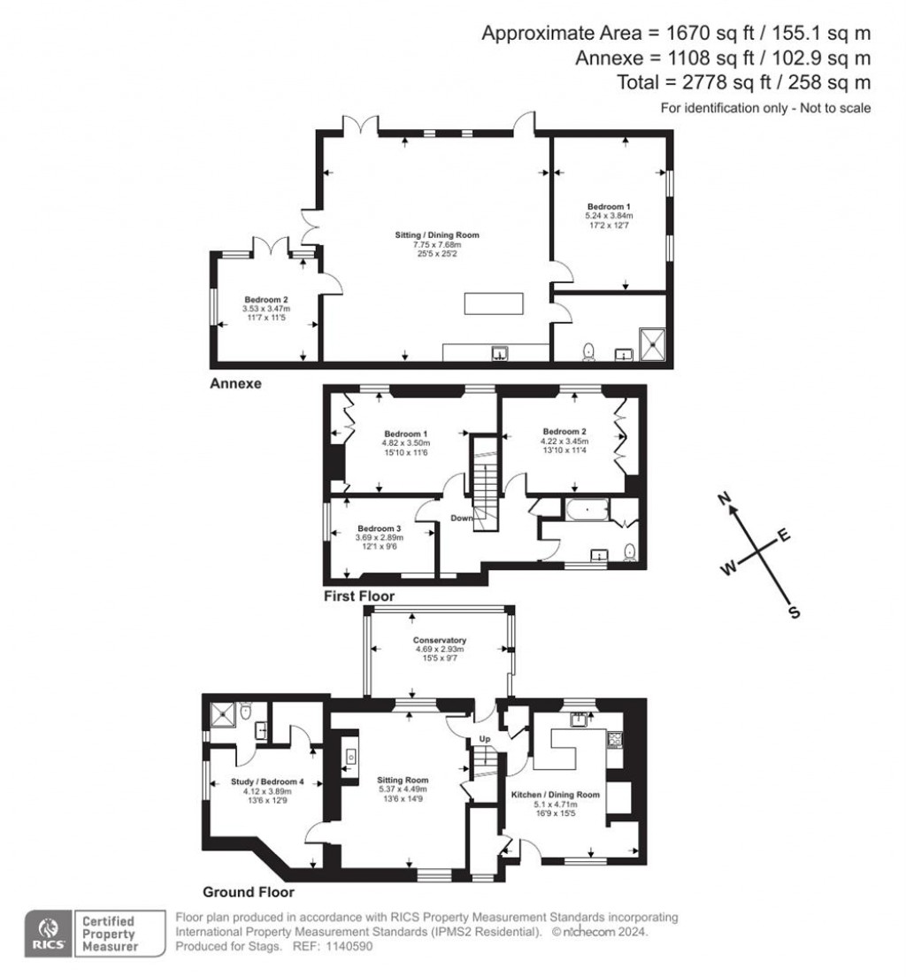 Floorplans For East Budleigh, Budleigh Salterton