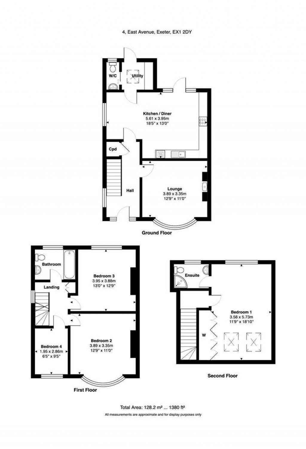 Floorplans For East Avenue, Exeter