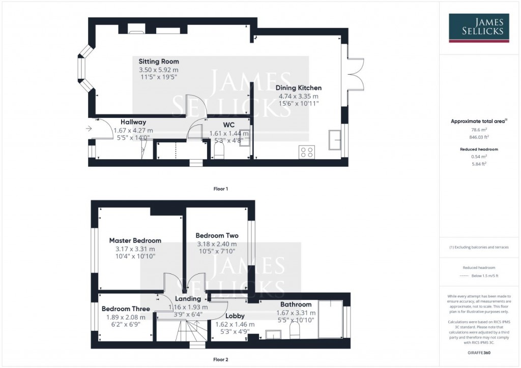 Floorplans For Gwencole Crescent, Rowley Fields, Leicester
