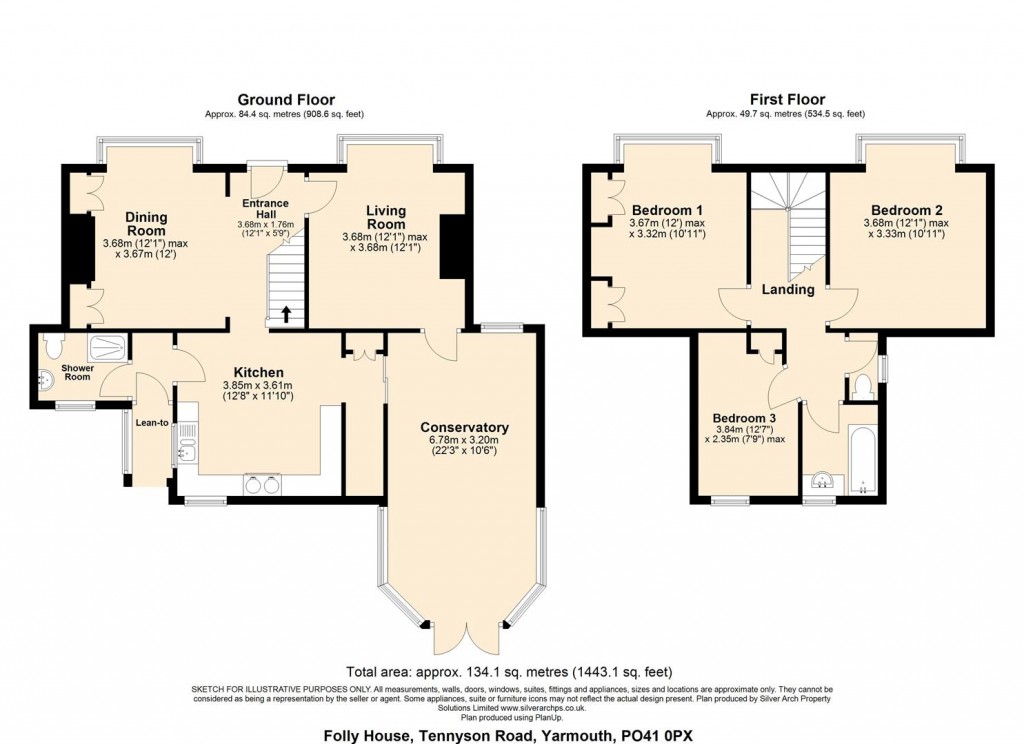 Floorplans For Yarmouth, Isle of Wight