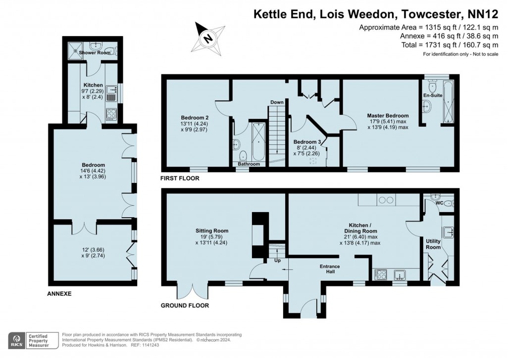 Floorplans For Kettle End, Lois Weedon, NN12
