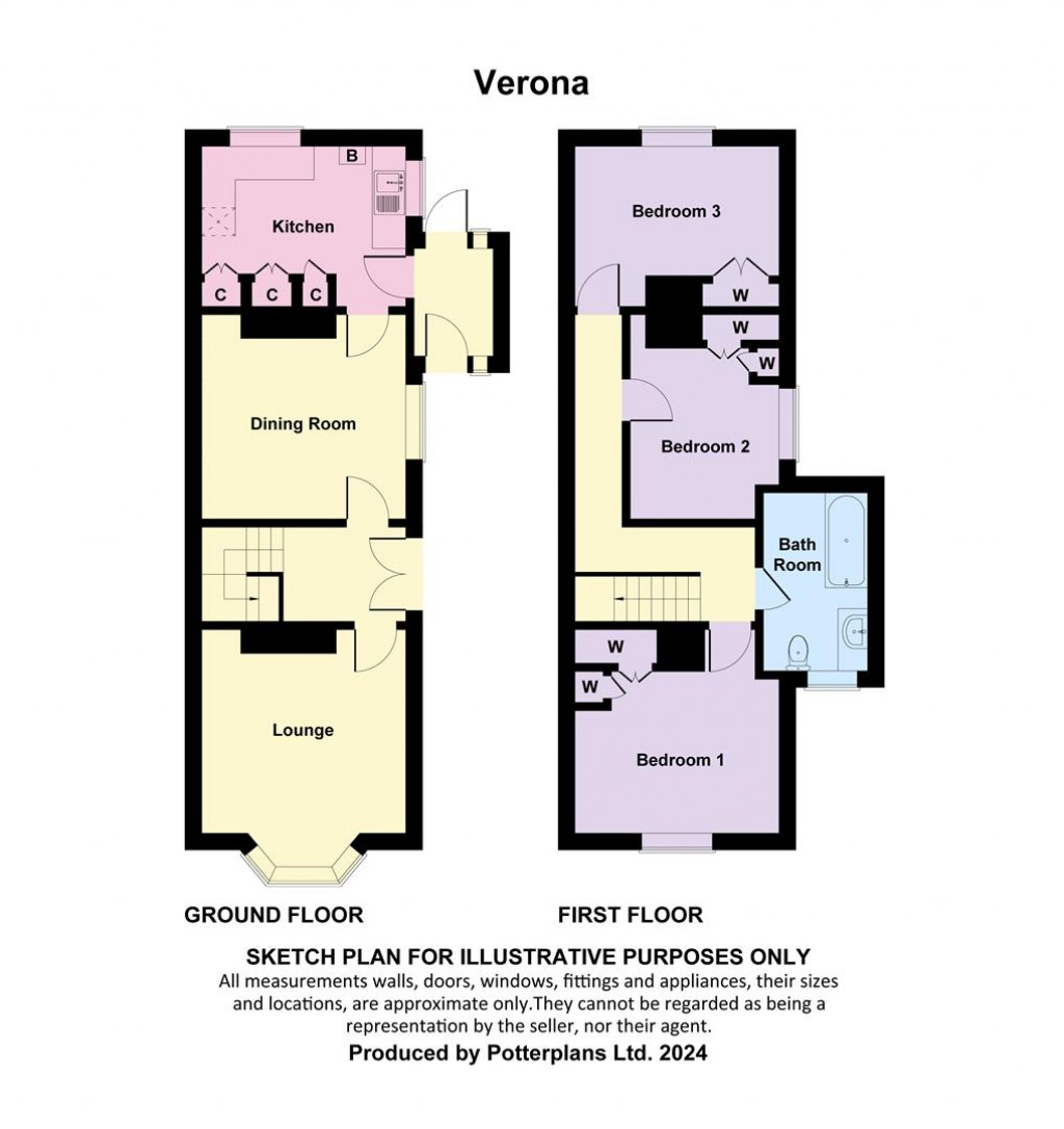 Floorplans For Freshwater, Isle of Wight
