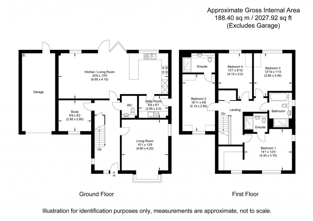 Floorplans For Joyce Frankland Close,, Newport, Saffron Walden
