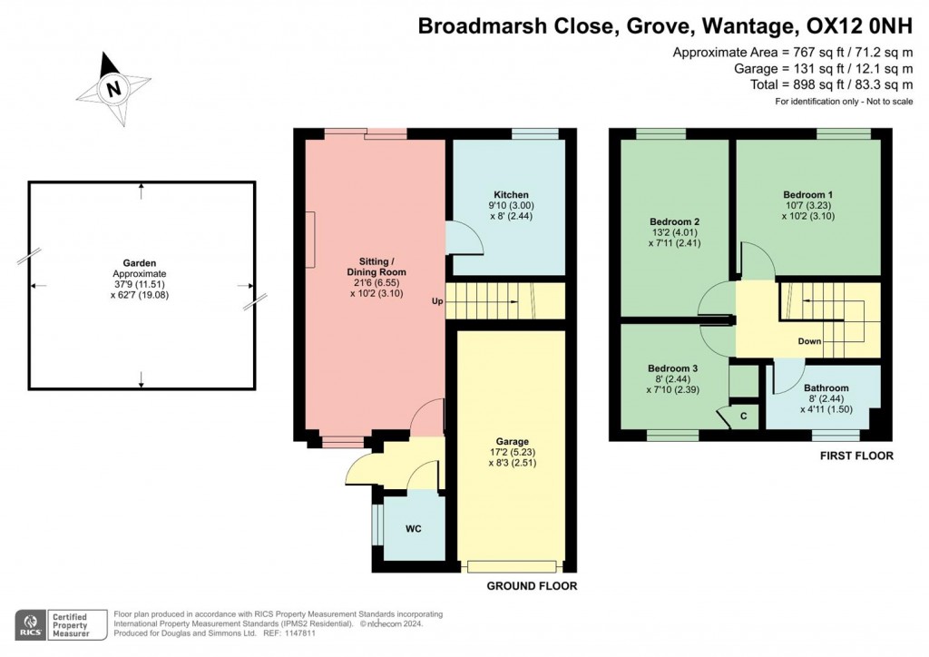 Floorplans For Broadmarsh Close, Grove, Wantage