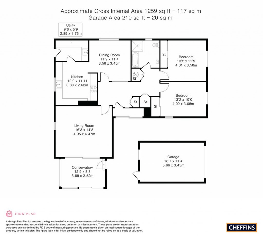 Floorplans For Hines Lane, Comberton