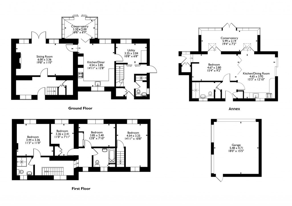 Floorplans For Mount Pleasant, Morcott, Rutland