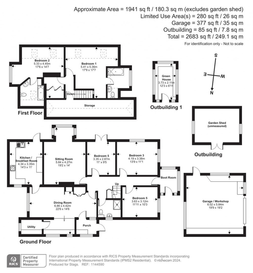Floorplans For Teignmouth Road, Maidencombe, Torquay