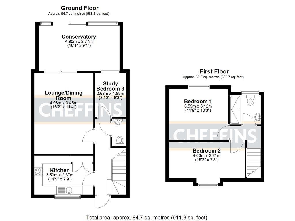 Floorplans For Bell Gardens, Haddenham, Ely