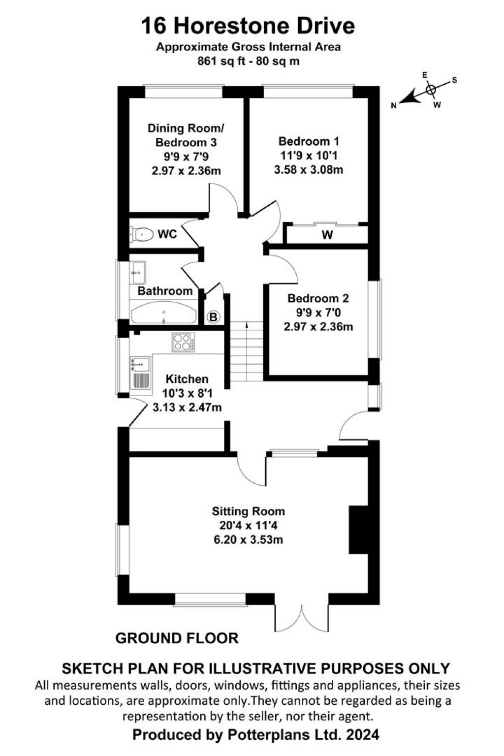 Floorplans For Seaview, Isle of Wight