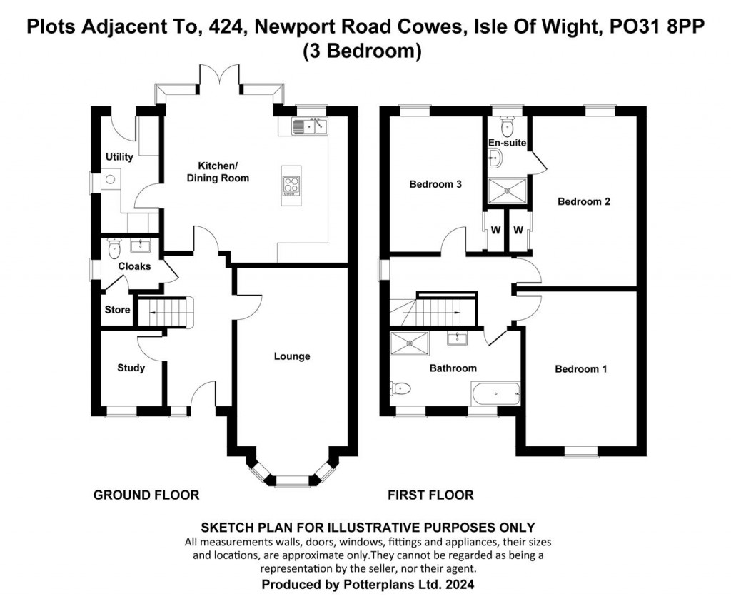 Floorplans For Cowes, Isle Of Wight