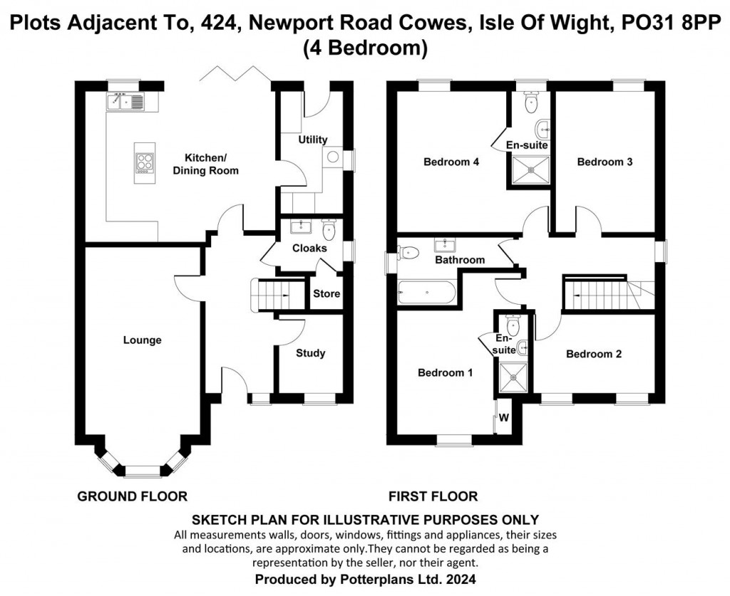 Floorplans For Cowes, Isle Of Wight