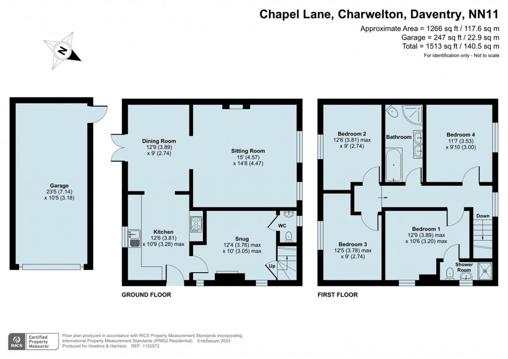 Floorplans For Chapel Lane, Charwelton, Daventry, NN11