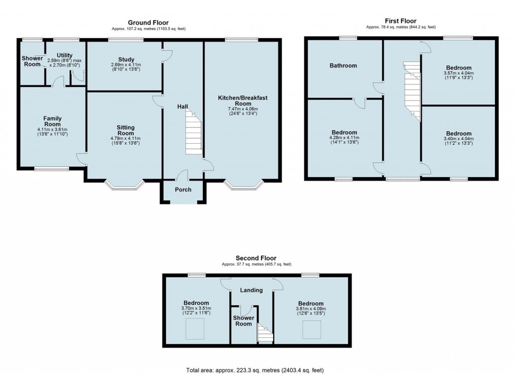 Floorplans For Atterton Lane, Witherley, CV9