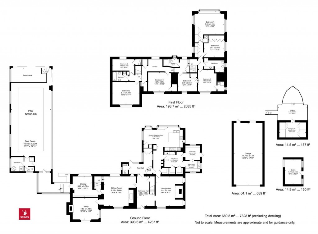 Floorplans For Old Sandpits House near Broadwindsor, Beaminster
