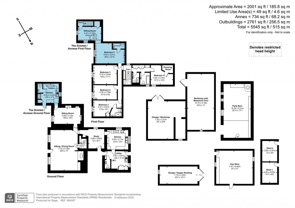 Floorplans For Long Lane, Berry Down, Combe Martin