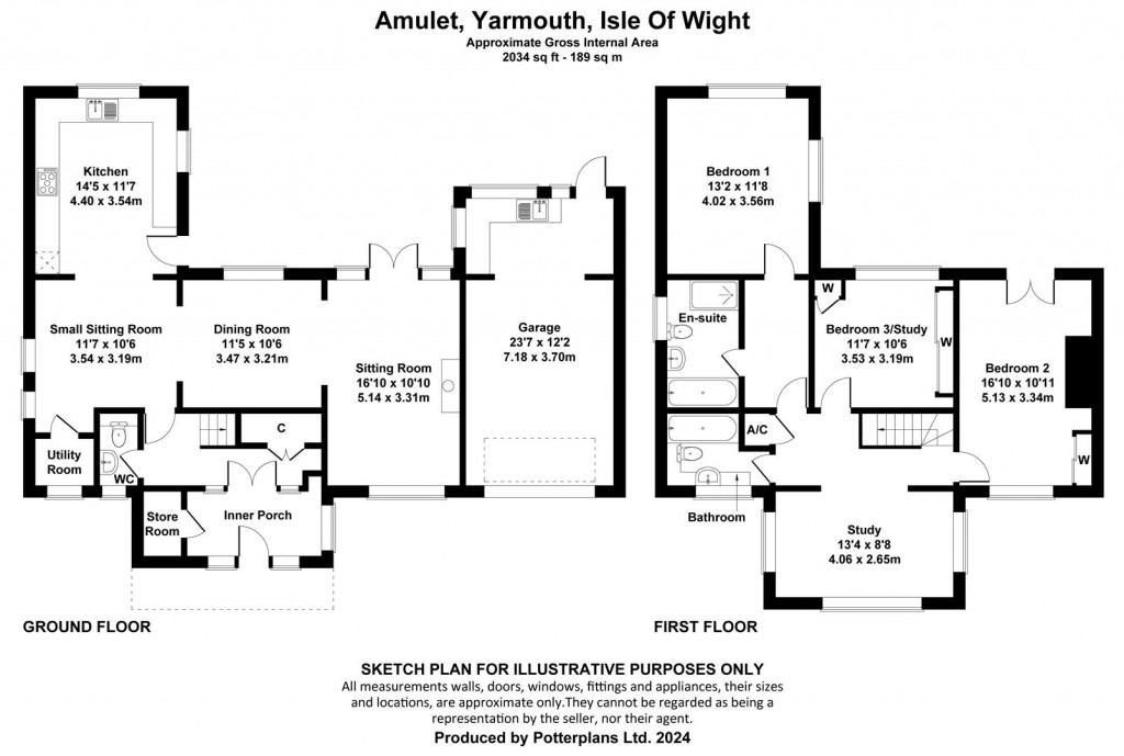 Floorplans For Yarmouth, Isle of Wight