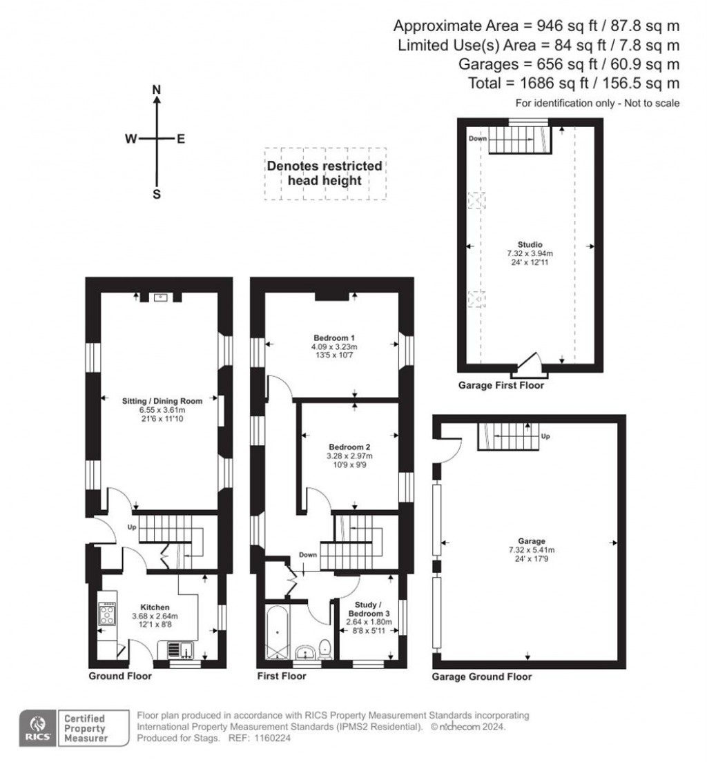 Floorplans For Bareppa, Budock Water, Falmouth