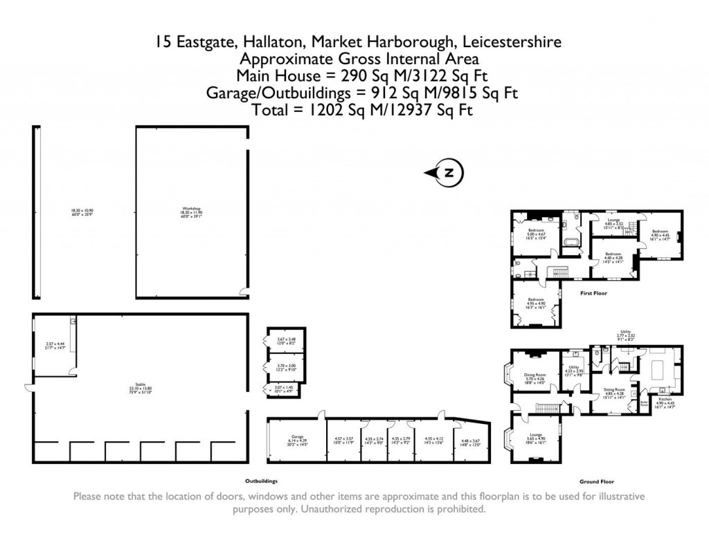 Floorplans For Eastgate, Hallaton, Market Harborough