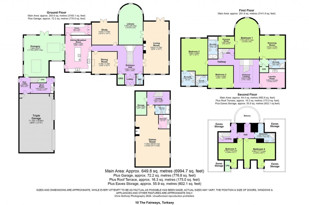 Floorplans For The Fairways, Torksey, Lincoln