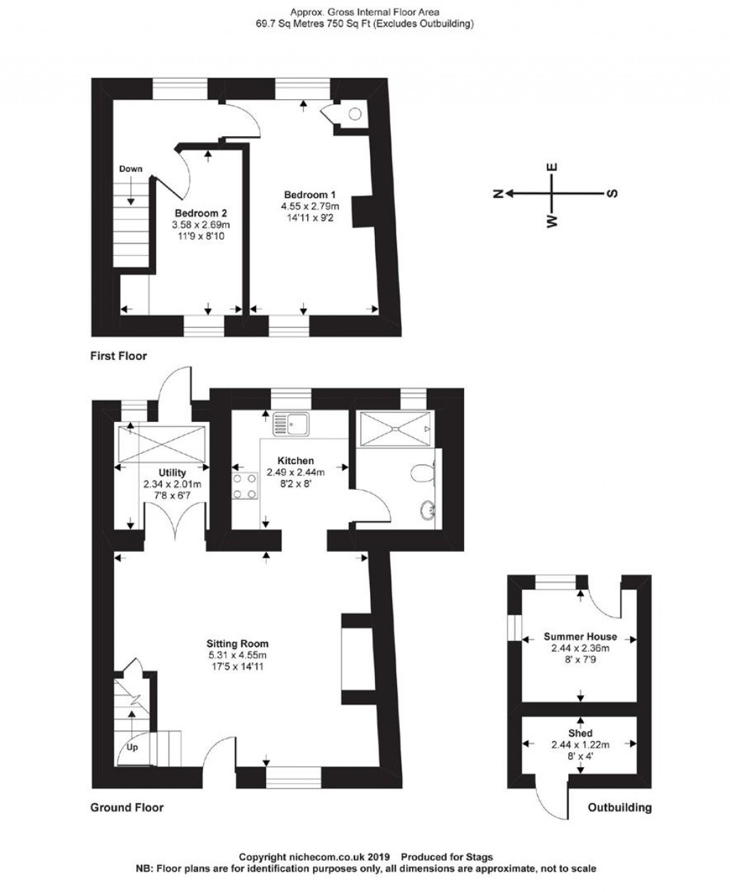 Floorplans For Wayside, Stoke Abbott, Beaminster
