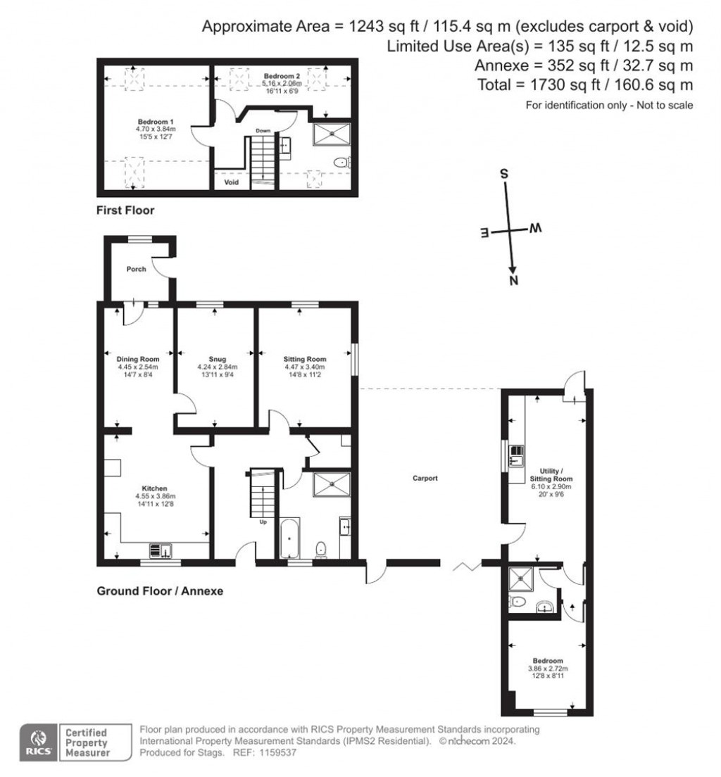 Floorplans For Hopperstyle, Bickington, Barnstaple