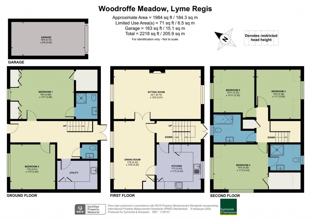 Floorplans For Woodroffe Meadow, Lyme Regis