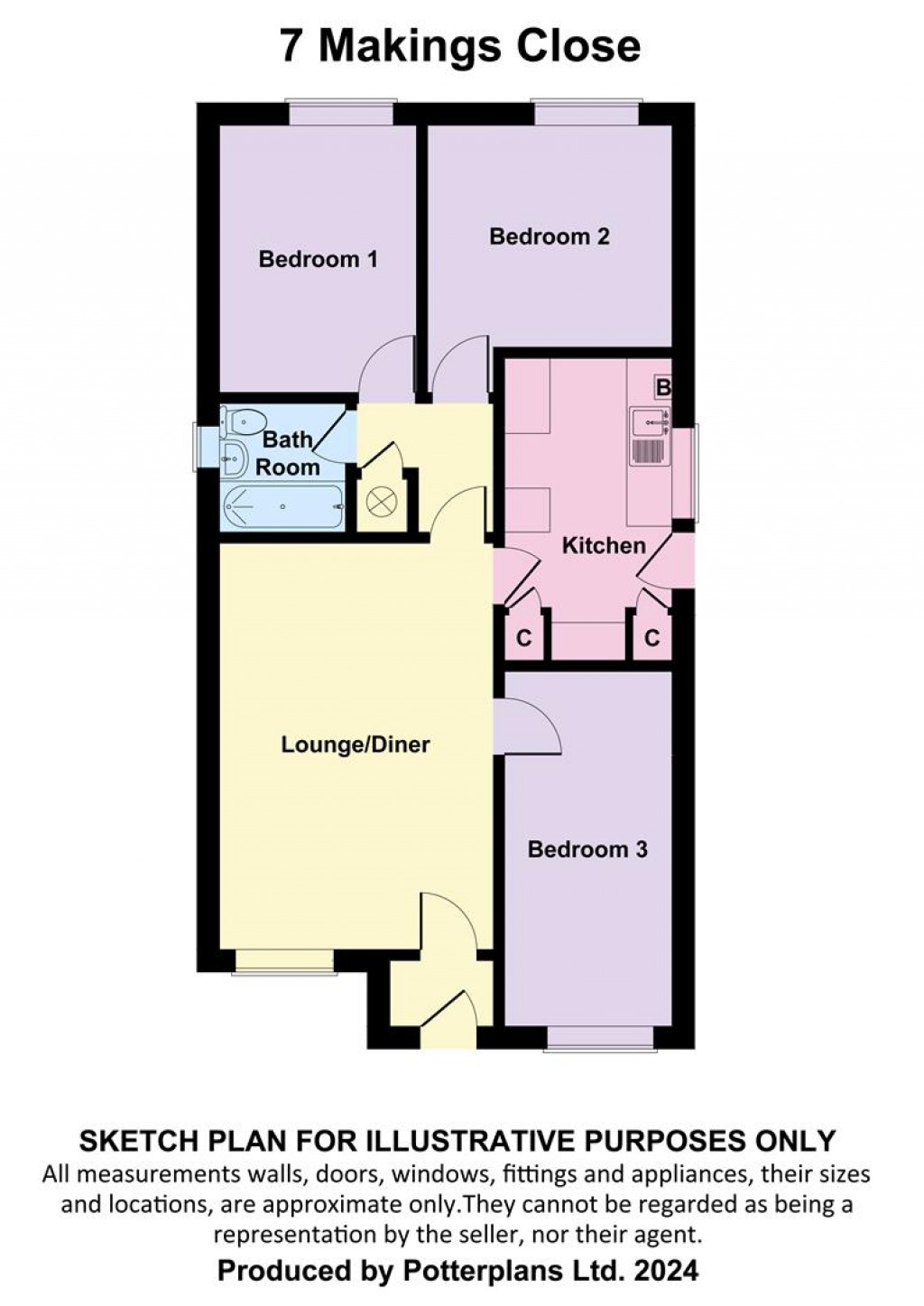 Floorplans For Freshwater, Isle of Wight