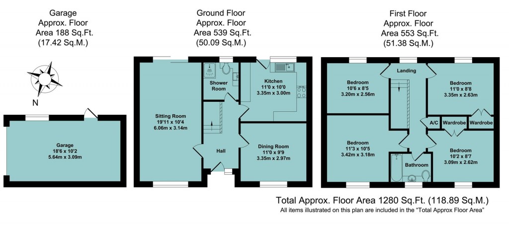 Floorplans For Gascoigne Way, Bloxham, Banbury
