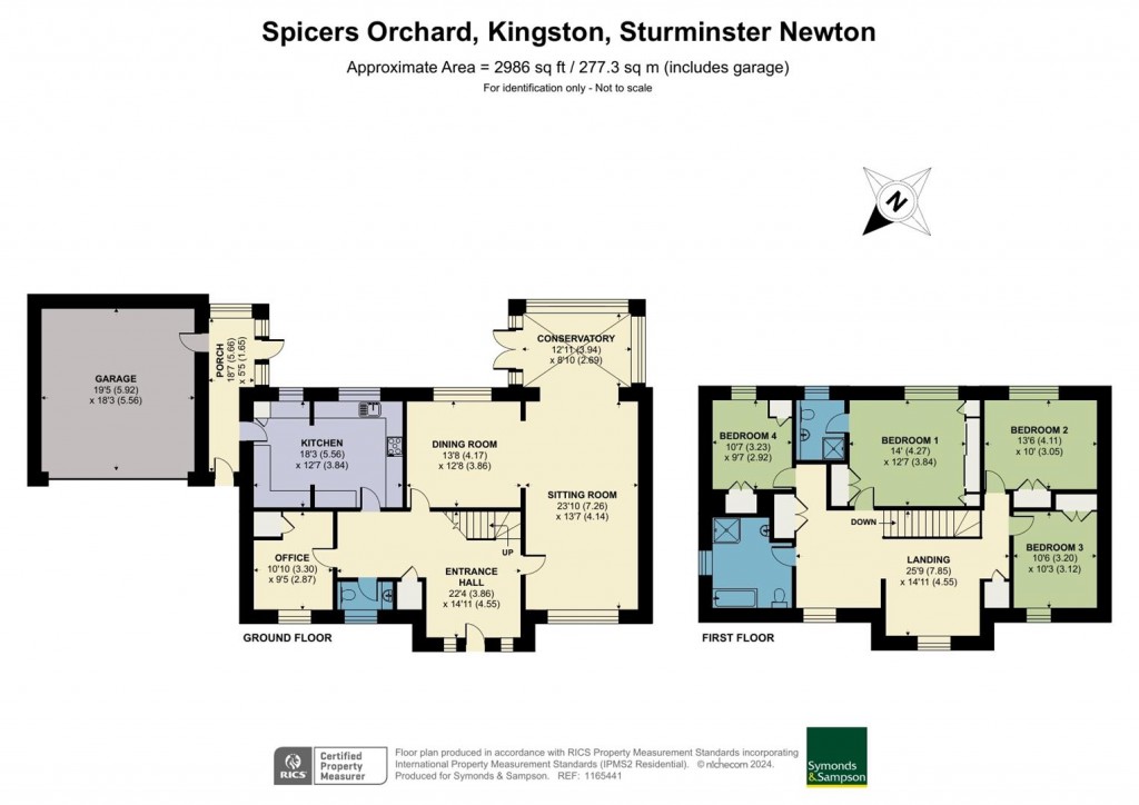 Floorplans For Kingston, Sturminster Newton, Dorset