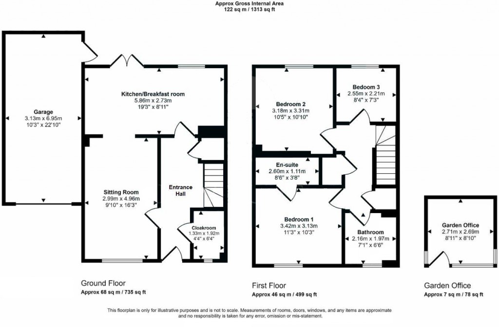 Floorplans For Stanley Road, Great Chesterford, Saffron Walden