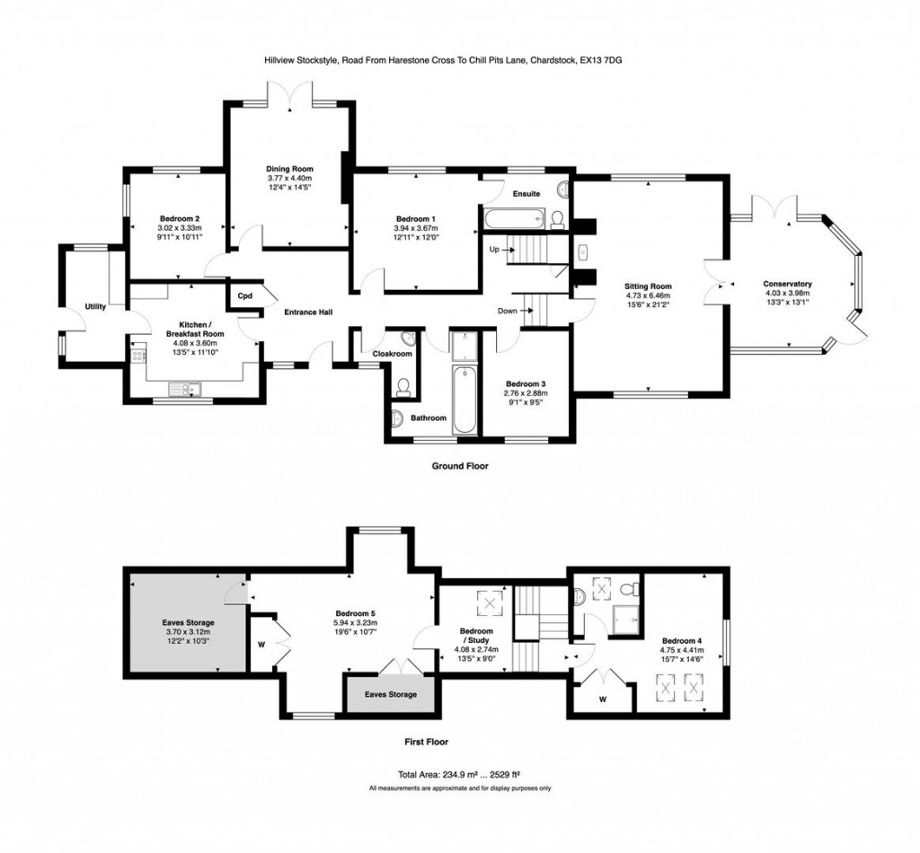 Floorplans For Chardstock, Axminster