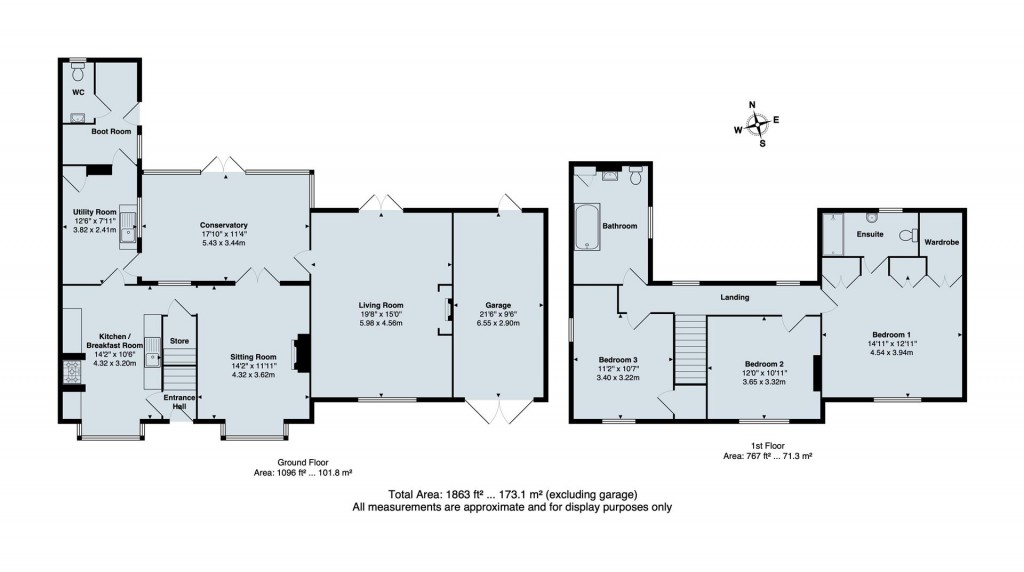 Floorplans For Burton Road, Measham, DE12