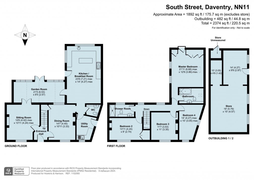 Floorplans For South Street, Woodford Halse, Daventry