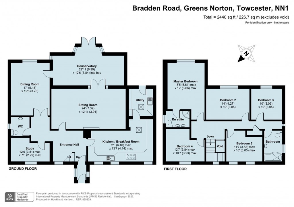 Floorplans For Bradden Road, Greens Norton