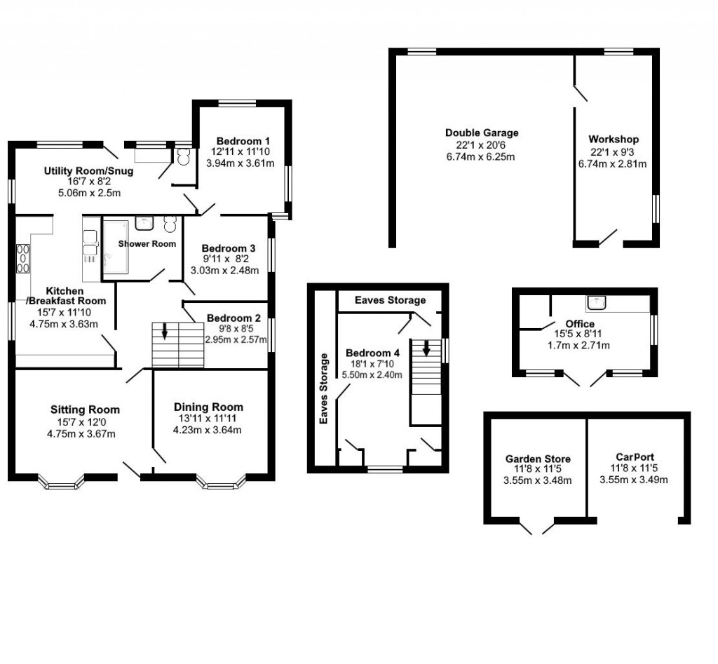 Floorplans For Hatherleigh Road, Okehampton