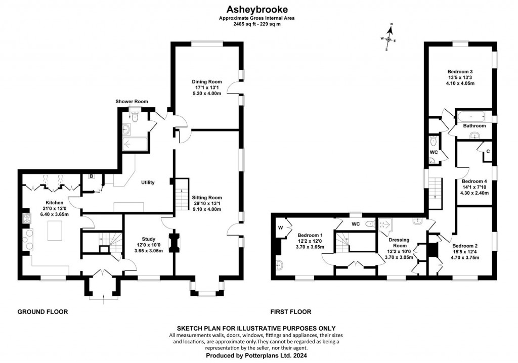 Floorplans For Ashey, Ryde
