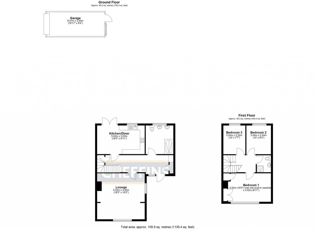 Floorplans For Linden Way, Haddenham, Ely