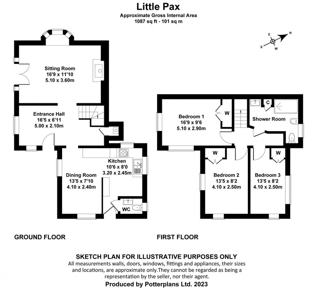 Floorplans For Ventnor, Isle of Wight