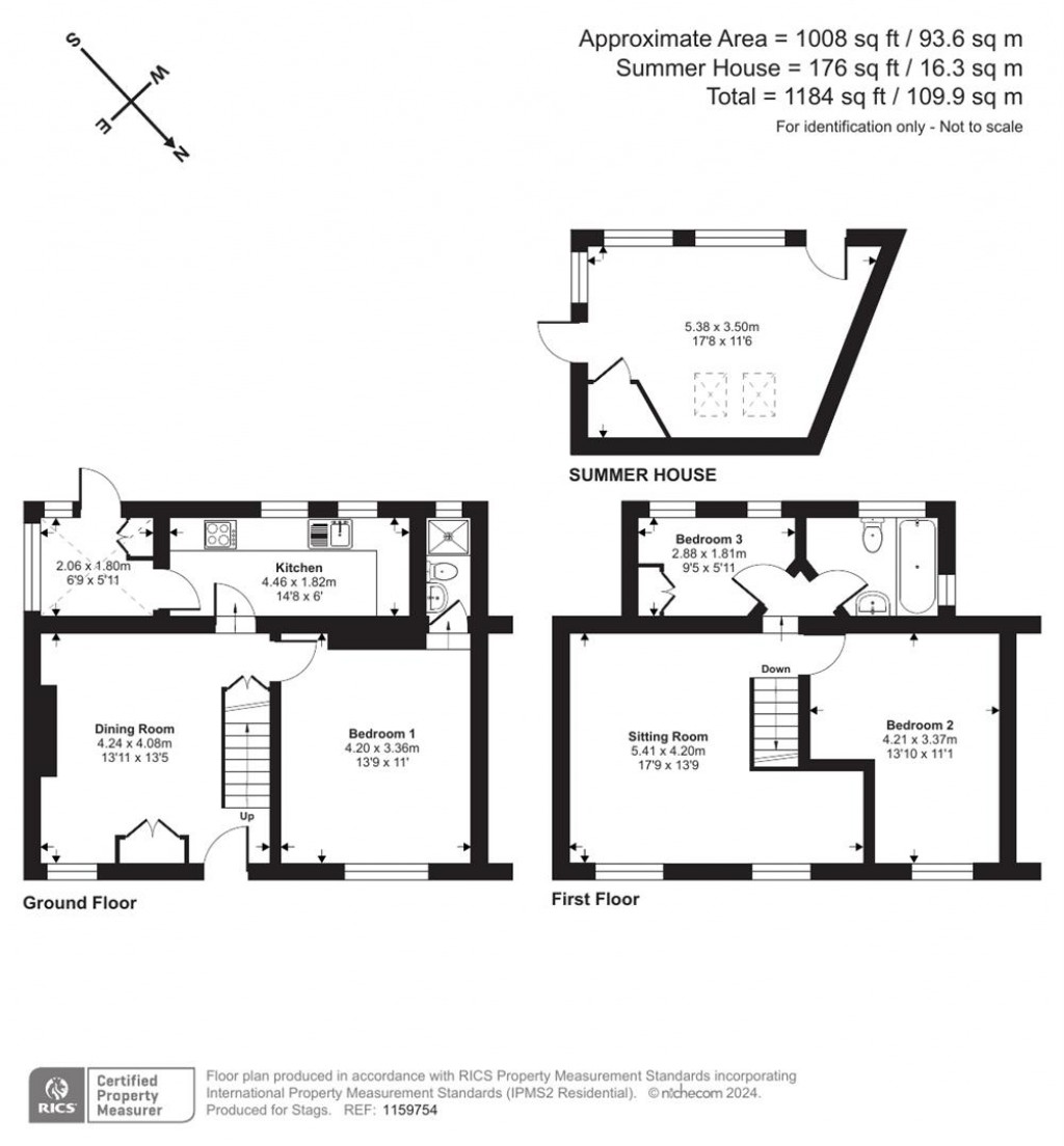 Floorplans For St. Saviours Hill, Polruan, Fowey