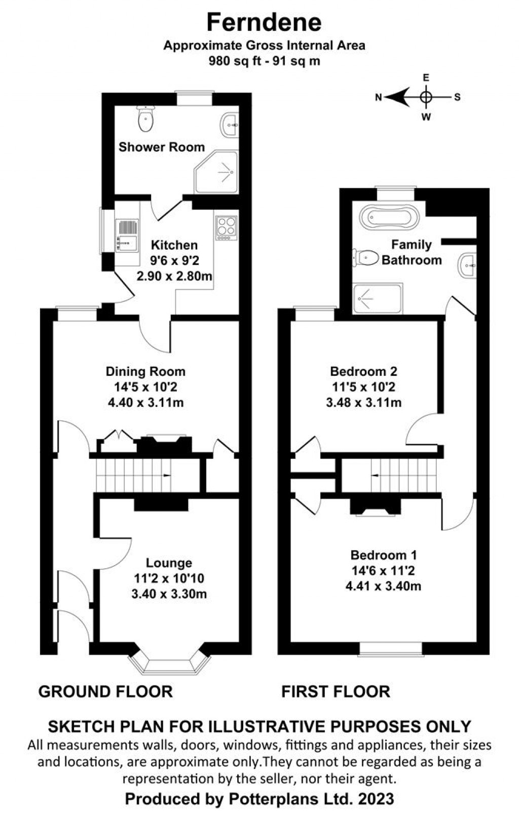 Floorplans For Yarmouth, Isle of Wight