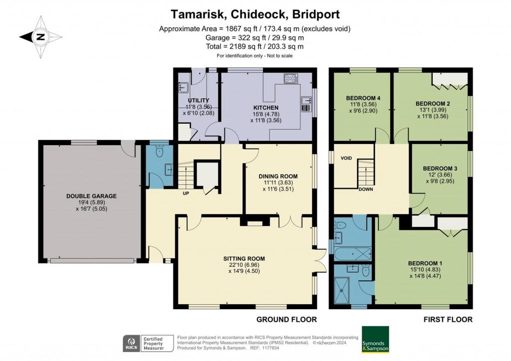 Floorplans For Chideock, Bridport
