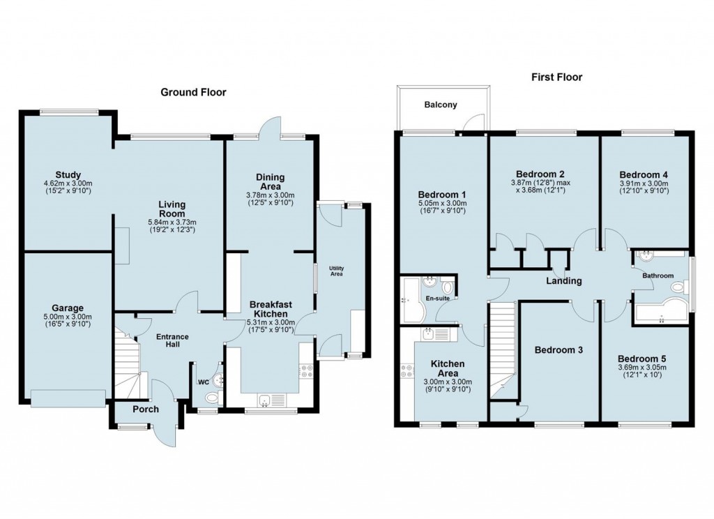 Floorplans For Pennine Way, Ashby-De-La-Zouch, LE65
