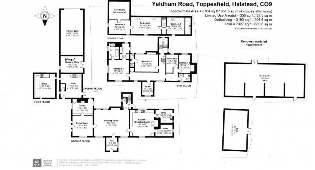 Floorplans For Ollivers Farm, Yeldham Road, Toppesfield, Halstead