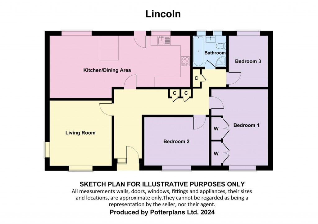 Floorplans For Newbridge, Isle of Wight